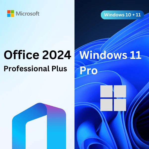 Bundle Office 2024 Pro Plus and Windows 11 Pro - Online activation -