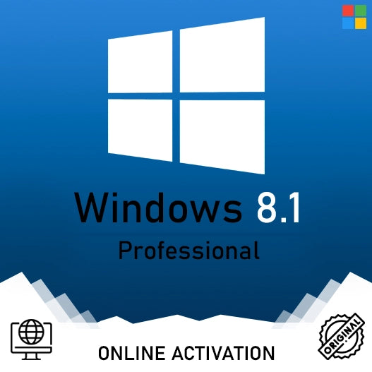 Windows 8.1 Pro Full Version 32-Bit 64-Bit [ 1 PC ] image 0